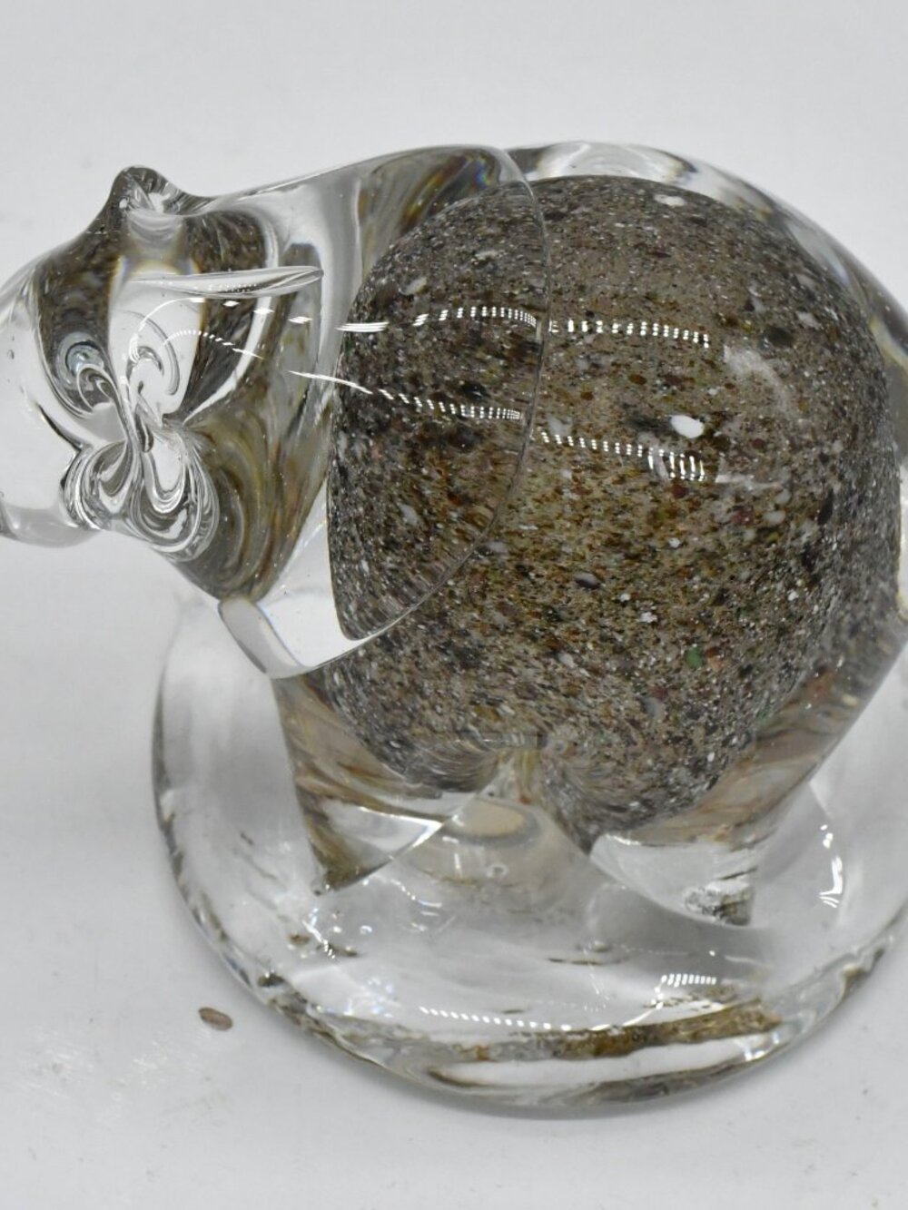 Vintage Studio Glass Grizzly Bear Made In Finland 1970s-1980